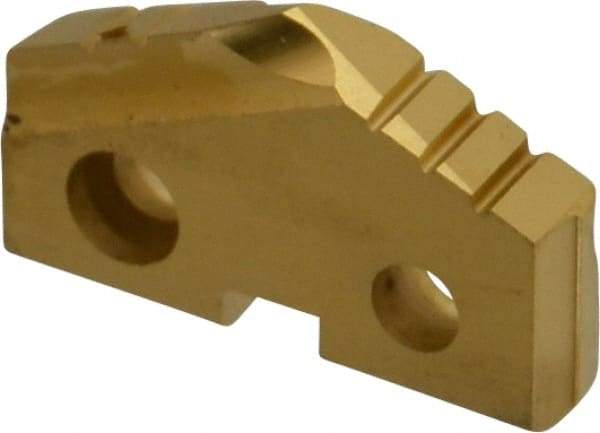 Allied Machine and Engineering - 1-1/16" Diam x 3/16" Thick, Seat Code 2, 132° Included Angle Spade Drill Insert - TiN Coated, High Speed Steel, Series T-A - Americas Industrial Supply