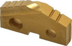 Allied Machine and Engineering - 1-3/32" Diam x 3/16" Thick, Seat Code 2, 132° Included Angle Spade Drill Insert - TiN Coated, High Speed Steel, Series T-A - Americas Industrial Supply
