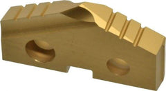 Allied Machine and Engineering - 1-5/32" Diam x 3/16" Thick, Seat Code 2, 132° Included Angle Spade Drill Insert - TiN Coated, High Speed Steel, Series T-A - Americas Industrial Supply