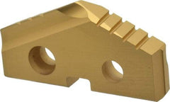 Allied Machine and Engineering - 1-1/4" Diam x 3/16" Thick, Seat Code 2, 132° Included Angle Spade Drill Insert - TiN Coated, High Speed Steel, Series T-A - Americas Industrial Supply