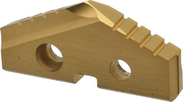 Allied Machine and Engineering - 1-3/8" Diam x 3/16" Thick, Seat Code 2, 132° Included Angle Spade Drill Insert - TiN Coated, High Speed Steel, Series T-A - Americas Industrial Supply