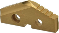Allied Machine and Engineering - 1-3/8" Diam x 3/16" Thick, Seat Code 2, 132° Included Angle Spade Drill Insert - TiN Coated, High Speed Steel, Series T-A - Americas Industrial Supply