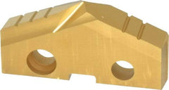 Allied Machine and Engineering - 1-17/32" Diam x 1/4" Thick, Seat Code 3, 132° Included Angle Spade Drill Insert - TiN Coated, High Speed Steel, Series GEN2 T-A - Americas Industrial Supply
