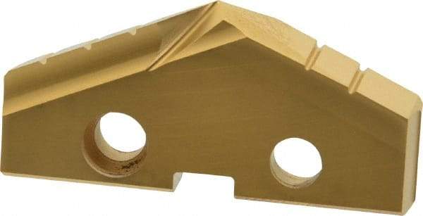 Allied Machine and Engineering - 1-23/32" Diam x 1/4" Thick, Seat Code 3, 132° Included Angle Spade Drill Insert - TiN Coated, High Speed Steel, Series GEN2 T-A - Americas Industrial Supply