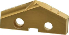 Allied Machine and Engineering - 1-23/32" Diam x 1/4" Thick, Seat Code 3, 132° Included Angle Spade Drill Insert - TiN Coated, High Speed Steel, Series GEN2 T-A - Americas Industrial Supply
