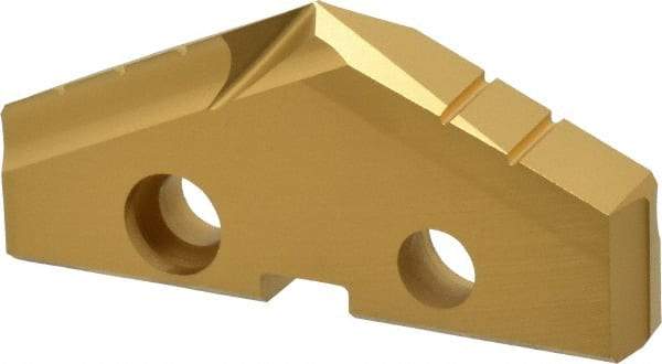 Allied Machine and Engineering - 1-25/32" Diam x 1/4" Thick, Seat Code 3, 132° Included Angle Spade Drill Insert - TiN Coated, High Speed Steel, Series GEN2 T-A - Americas Industrial Supply