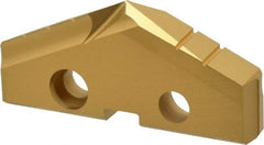 Allied Machine and Engineering - 1-25/32" Diam x 1/4" Thick, Seat Code 3, 132° Included Angle Spade Drill Insert - TiN Coated, High Speed Steel, Series GEN2 T-A - Americas Industrial Supply