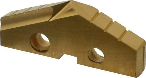 Allied Machine and Engineering - 1-7/8" Diam x 1/4" Thick, Seat Code 3, 132° Included Angle Spade Drill Insert - TiN Coated, High Speed Steel, Series GEN2 T-A - Americas Industrial Supply