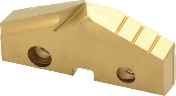 Allied Machine and Engineering - 1-15/16" Diam x 5/16" Thick, Seat Code 4, 132° Included Angle Spade Drill Insert - TiN Coated, High Speed Steel, Series GEN2 T-A - Americas Industrial Supply