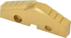 Allied Machine and Engineering - 2-7/32" Diam x 5/16" Thick, Seat Code 4, 132° Included Angle Spade Drill Insert - TiN Coated, High Speed Steel, Series GEN2 T-A - Americas Industrial Supply