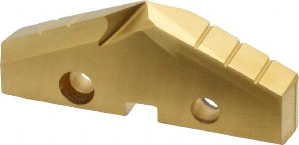 Allied Machine and Engineering - 2-1/4" Diam x 5/16" Thick, Seat Code 4, 132° Included Angle Spade Drill Insert - TiN Coated, High Speed Steel, Series GEN2 T-A - Americas Industrial Supply