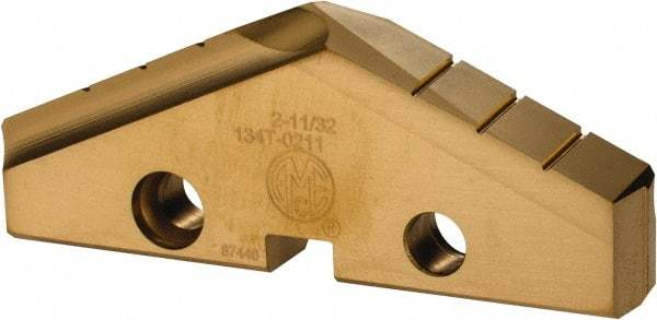 Allied Machine and Engineering - 2-11/32" Diam x 5/16" Thick, Seat Code 4, Spade Drill Insert - TiN Coated, High Speed Steel, Series T-A - Americas Industrial Supply