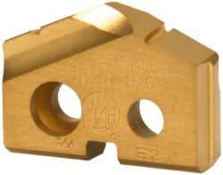 Allied Machine and Engineering - 15.5mm Diam x 1/8" Thick, Seat Code 0, 132° Included Angle Spade Drill Insert - TiN Coated, Carbide, Grade K20, Series T-A - Americas Industrial Supply