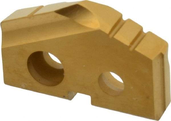Allied Machine and Engineering - 21/32" Diam x 1/8" Thick, Seat Code 0, 132° Included Angle Spade Drill Insert - TiN Coated, Carbide, Grade K20, Series T-A - Americas Industrial Supply