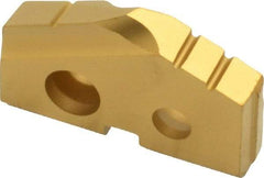 Allied Machine and Engineering - 11/16" Diam x 1/8" Thick, Seat Code 0, 132° Included Angle Spade Drill Insert - TiN Coated, Carbide, Grade K20, Series T-A - Americas Industrial Supply