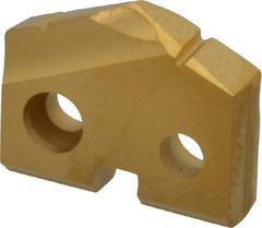 Allied Machine and Engineering - 45/64" Diam x 5/32" Thick, Seat Code 1, 132° Included Angle Spade Drill Insert - TiN Coated, Carbide, Grade K20, Series T-A - Americas Industrial Supply