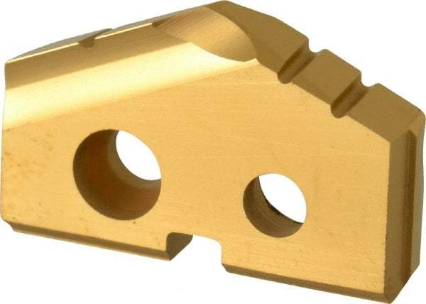 Allied Machine and Engineering - 11/16" Diam x 1/8" Thick, Seat Code 0, 132° Included Angle Spade Drill Insert - TiN Coated, Carbide, Grade P40, Series T-A - Americas Industrial Supply