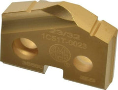 Allied Machine and Engineering - 23/32" Diam x 5/32" Thick, Seat Code 1, 132° Included Angle Spade Drill Insert - TiN Coated, Carbide, Grade P40, Series T-A - Americas Industrial Supply