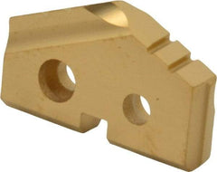 Allied Machine and Engineering - 29/32" Diam x 5/32" Thick, Seat Code 1, 132° Included Angle Spade Drill Insert - TiN Coated, Carbide, Grade P40, Series T-A - Americas Industrial Supply