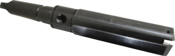 Allied Machine and Engineering - Series 5, 2-1/2 to 3-1/2" Diam, 5MT Taper Shank, Straight Flute Spade Drill - 6-3/4" Max Depth, 11-5/16" Body Length, 16-15/16" OAL, Short Length, Through Coolant - Americas Industrial Supply