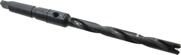 Allied Machine and Engineering - Series 1, 45/64 to 15/16" Diam, 3MT Taper Shank, Helical Flute Spade Drill - 6-3/4" Max Depth, 9-39/64" Body Length, 13-5/32" OAL, Standard Length, Through Coolant - Americas Industrial Supply