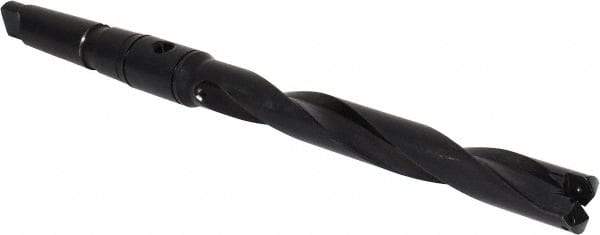 Allied Machine and Engineering - Series 1.5, 55/64 to 15/16" Diam, 3MT Taper Shank, Helical Flute Spade Drill - 6-3/4" Max Depth, 9-39/64" Body Length, 13-5/32" OAL, Standard Length, Through Coolant - Americas Industrial Supply