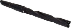 Allied Machine and Engineering - Series 1.5, 55/64 to 15/16" Diam, 3MT Taper Shank, Helical Flute Spade Drill - 6-3/4" Max Depth, 9-39/64" Body Length, 13-5/32" OAL, Standard Length, Through Coolant - Americas Industrial Supply