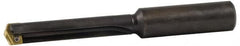 Allied Machine and Engineering - Series 2.5, 1-3/16 to 1-3/8" Diam, 1" Diam Straight Shank, Straight Flute Spade Drill - 7-3/8" Max Depth, 8-41/64" Body Length, 12" OAL, Standard Length, Through Coolant - Americas Industrial Supply