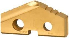 Allied Machine and Engineering - 1-1/4" Diam x 3/16" Thick, Seat Code 2, 132° Included Angle Spade Drill Insert - TiN Coated, Carbide, Grade P40, Series T-A - Americas Industrial Supply
