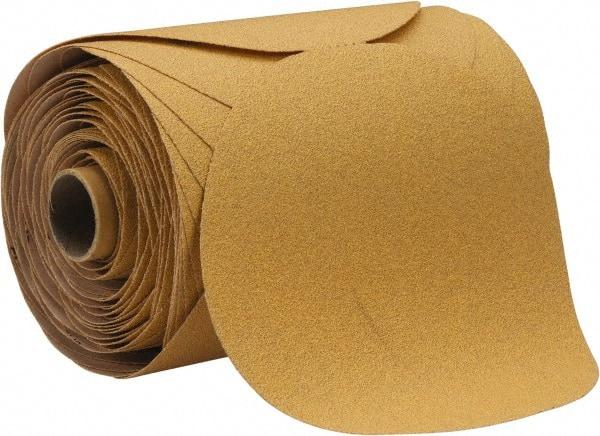 Value Collection - 6" Diam, 80 Grit Aluminum Oxide Adhesive PSA Disc - Medium Grade, A Weighted Paper Backing, For Orbital or Dual-Action Sanders - Americas Industrial Supply