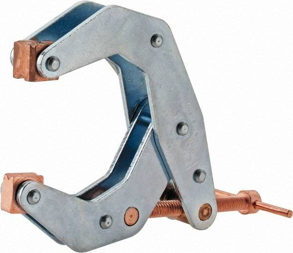Kant Twist - 700 Lb, 2-7/16" Max Opening, 2" Open Throat Depth, 1-13/16" Closed Throat Depth, Cantilever Clamp - High Tensile Steel Jaw, T-Handle, 4-1/8" OAL, 4-1/16" Max Width - Americas Industrial Supply