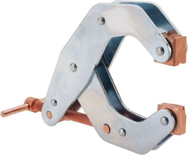Kant Twist - 1,700 Lb, 4-1/2" Max Opening, 2-1/4" Open Throat Depth, 3-13/16" Closed Throat Depth, Cantilever Clamp - High Tensile Steel Jaw, T-Handle, 7" OAL, 6-3/4" Max Width - Americas Industrial Supply