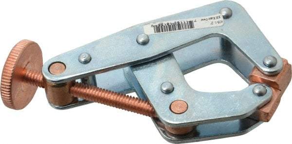 Kant Twist - 800 Lb, 2" Max Opening, 1-1/8" Open Throat Depth, 1-1/4" Closed Throat Depth, Cantilever Clamp - High Tensile Steel Jaw, Round Handle, 3-1/2" OAL, 3-1/4" Max Width - Americas Industrial Supply