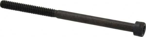 Made in USA - #10-24 UNC Hex Socket Drive, Socket Cap Screw - Alloy Steel, Black Oxide Finish, Partially Threaded, 3" Length Under Head - Americas Industrial Supply