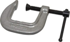 Wilton - Light-Duty 1" Max Opening, 1-1/16" Throat Depth, Ductile Iron Standard C-Clamp - 645 Lb Capacity, 0" Min Opening, Standard Throat Depth - Americas Industrial Supply