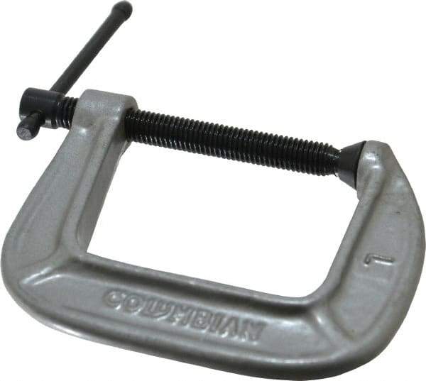 Wilton - Light-Duty 2-1/2" Max Opening, 2-1/2" Throat Depth, Ductile Iron Standard C-Clamp - 1,005 Lb Capacity, 0" Min Opening, Standard Throat Depth - Americas Industrial Supply