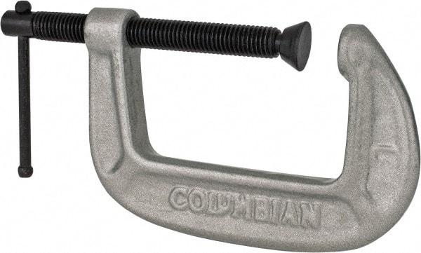 Wilton - Light-Duty 3" Max Opening, 2" Throat Depth, Ductile Iron Standard C-Clamp - 1,430 Lb Capacity, 0" Min Opening, Standard Throat Depth - Americas Industrial Supply