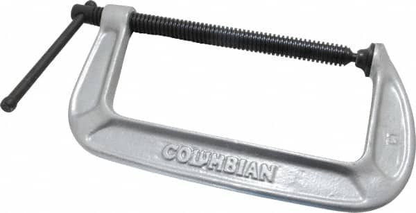 Wilton - Light-Duty 8" Max Opening, 4" Throat Depth, Ductile Iron Standard C-Clamp - 1,700 Lb Capacity, 0" Min Opening, Standard Throat Depth - Americas Industrial Supply