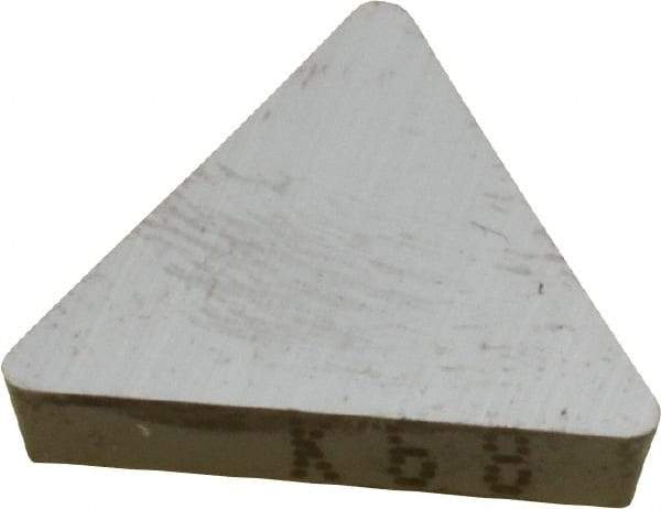 Kennametal - TPU322 Grade K68 Carbide Turning Insert - Uncoated, 60° Triangle, 3/8" Inscr Circle, 1/8" Thick, 1/32" Corner Radius - Americas Industrial Supply