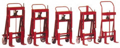 Wesco Industrial Products - 8,000 Lb Capacity, 6" Lift Twin Machinery Mover - 1-1/8" Min Lift Height, 6" Fork Length, 23" Overall Width - Americas Industrial Supply