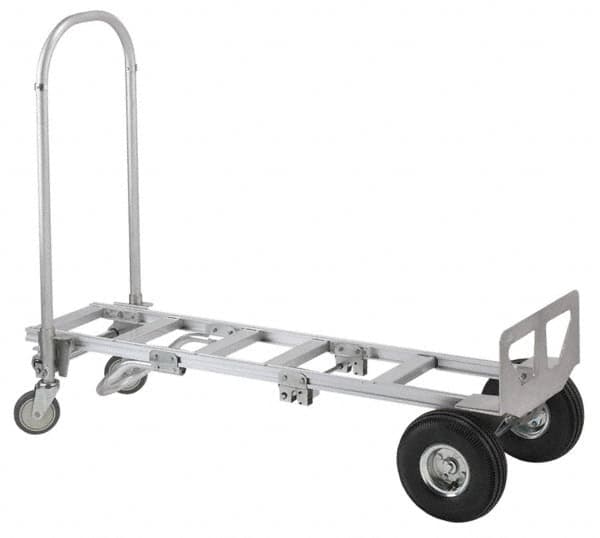 Value Collection - 61-1/2" OAH Hand Truck - Dual Loop Handle, Aluminum - Americas Industrial Supply