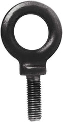 Made in USA - 4,000 Lb Capacity, Steel, 5/8-11 Thread, Fixed Lifting Eye Bolt - Fully Threaded, 1-3/4" Shank, 1-3/4" Thread Length, Shoulder - Americas Industrial Supply