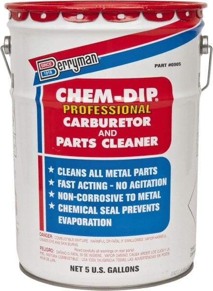 Berryman Products - Chlorinated Carburetor & Parts Cleaner - 5 Gal Pail - Americas Industrial Supply