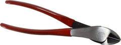 Proto - 8-1/8" OAL, Diagonal Cutter - 3/4" Jaw Length x 1-7/32" Jaw Width, Round/Angled Head, Plastisol Handle - Americas Industrial Supply