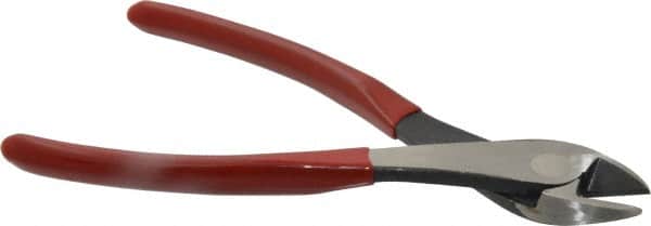 Proto - 8-1/2" OAL, Diagonal Cutter - 3/4" Jaw Length x 1-7/32" Jaw Width, Round Head, Plastisol Handle - Americas Industrial Supply