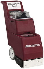 Minuteman - 14" Cleaning Width, 85" Water Lift, Walk Behind Carpet Extractor - 95 CFM Air Flow, 1 hp, 6 Gal Tank Capacity, 6 Gal Tank Recovery Capacity, 50 Pump psi - Americas Industrial Supply