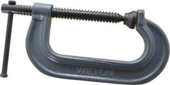 Wilton - Regular-Duty 4" Max Opening, 2-5/16" Throat Depth, Forged Steel Standard C-Clamp - 3,700 Lb Capacity, 0" Min Opening, Standard Throat Depth - Americas Industrial Supply