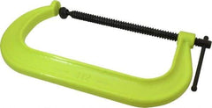 Wilton - Regular-Duty 12-1/4" Max Opening, 6-5/16" Throat Depth, Forged Steel Standard C-Clamp - 9,300 Lb Capacity, 2" Min Opening, Deep Throat, Alloy Steel Screw - Americas Industrial Supply