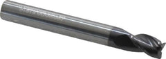 Niagara Cutter - 1/4", 3 Flute, Single End, Solid Carbide, 0.0150 - 0.0200" Corner Radius End Mill - 2" OAL, 35° Helix, Right Hand Flute, 3/8" LOC, Right Hand Cut - Americas Industrial Supply