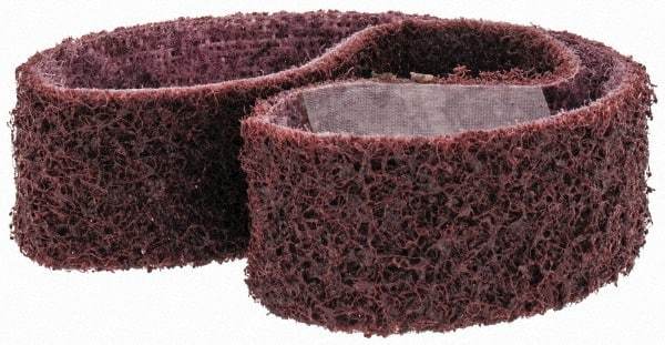 3M - 1" Wide x 18" OAL, Aluminum Oxide Abrasive Belt - Aluminum Oxide, Medium, Nonwoven, Series SC-BS - Americas Industrial Supply